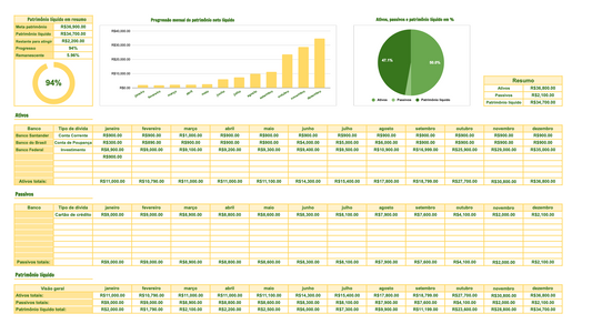 Brazilian Portuguese Net Worth Tracker