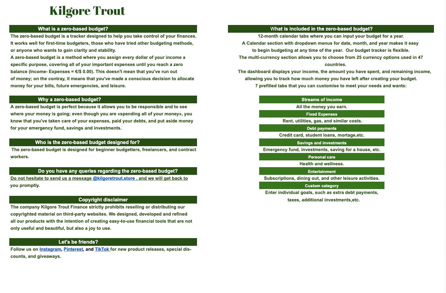 Zero-Based Budget Tracker